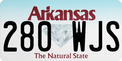 AR license plate 280WJS