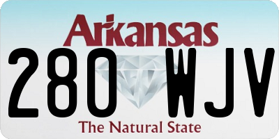AR license plate 280WJV