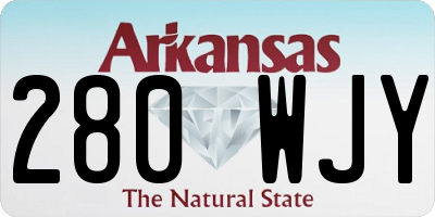 AR license plate 280WJY