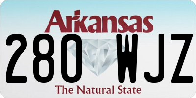 AR license plate 280WJZ