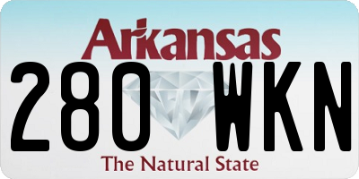 AR license plate 280WKN