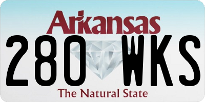 AR license plate 280WKS