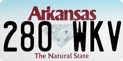 AR license plate 280WKV