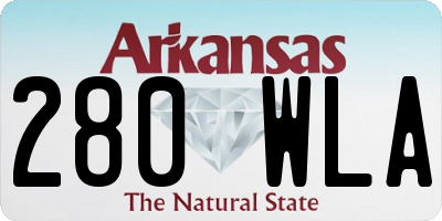 AR license plate 280WLA