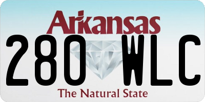 AR license plate 280WLC