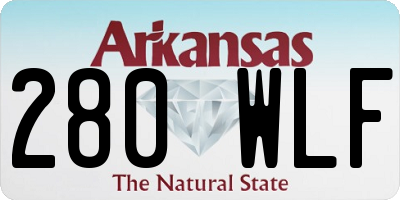 AR license plate 280WLF