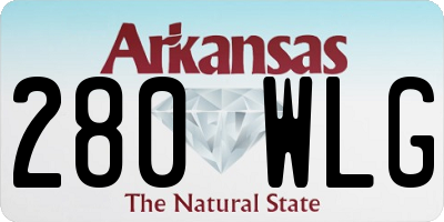 AR license plate 280WLG