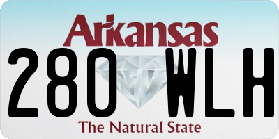 AR license plate 280WLH