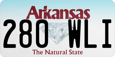 AR license plate 280WLI