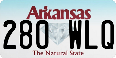 AR license plate 280WLQ
