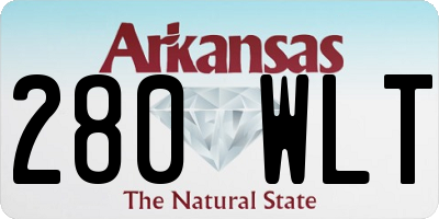 AR license plate 280WLT