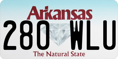 AR license plate 280WLU