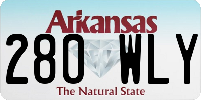 AR license plate 280WLY