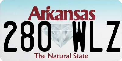 AR license plate 280WLZ