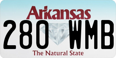 AR license plate 280WMB
