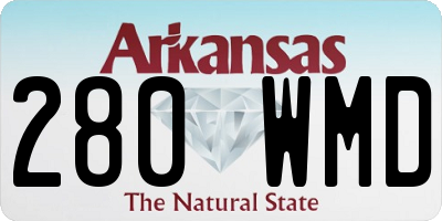 AR license plate 280WMD