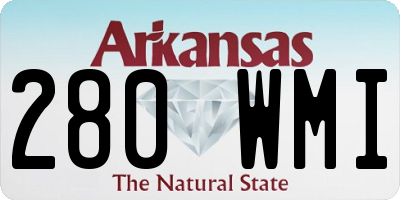 AR license plate 280WMI