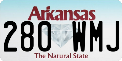 AR license plate 280WMJ