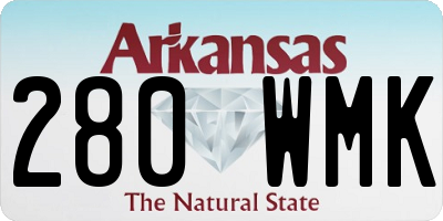 AR license plate 280WMK