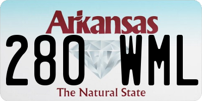 AR license plate 280WML