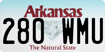 AR license plate 280WMU