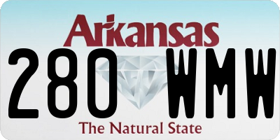 AR license plate 280WMW
