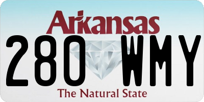 AR license plate 280WMY