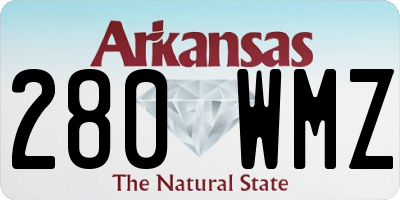 AR license plate 280WMZ