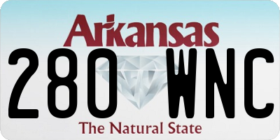 AR license plate 280WNC