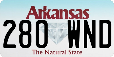 AR license plate 280WND