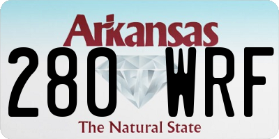 AR license plate 280WRF