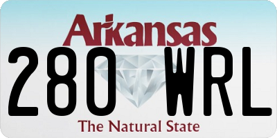 AR license plate 280WRL