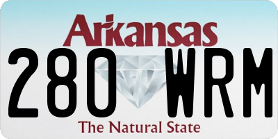 AR license plate 280WRM