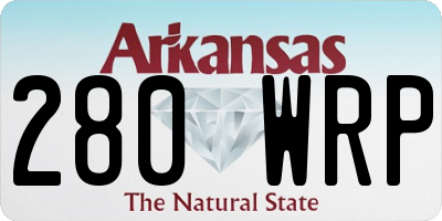 AR license plate 280WRP