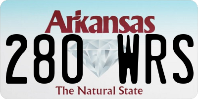 AR license plate 280WRS