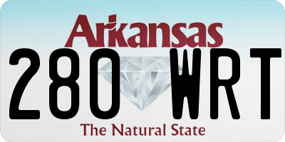 AR license plate 280WRT