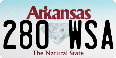 AR license plate 280WSA