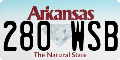 AR license plate 280WSB
