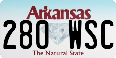 AR license plate 280WSC