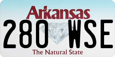 AR license plate 280WSE