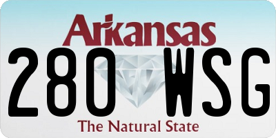 AR license plate 280WSG