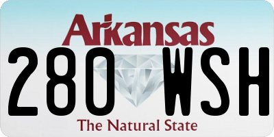 AR license plate 280WSH