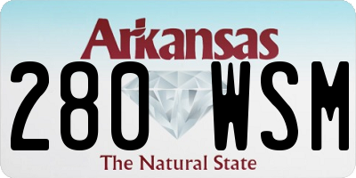 AR license plate 280WSM