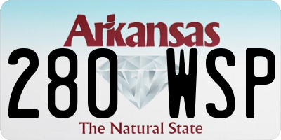 AR license plate 280WSP