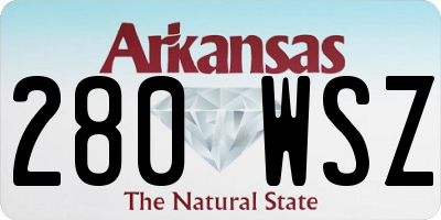 AR license plate 280WSZ