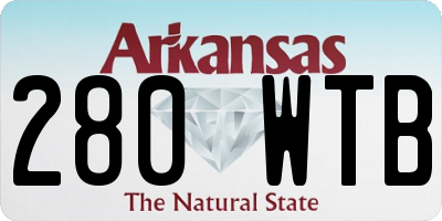 AR license plate 280WTB