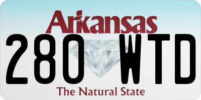 AR license plate 280WTD