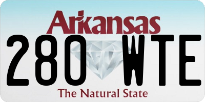 AR license plate 280WTE
