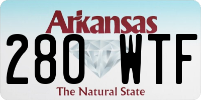 AR license plate 280WTF