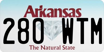 AR license plate 280WTM
